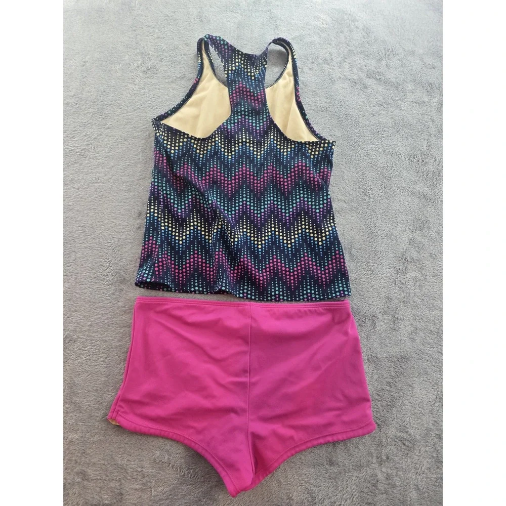 Lands End Tankini Swimsuit Girls Size 16